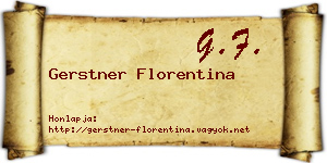 Gerstner Florentina névjegykártya